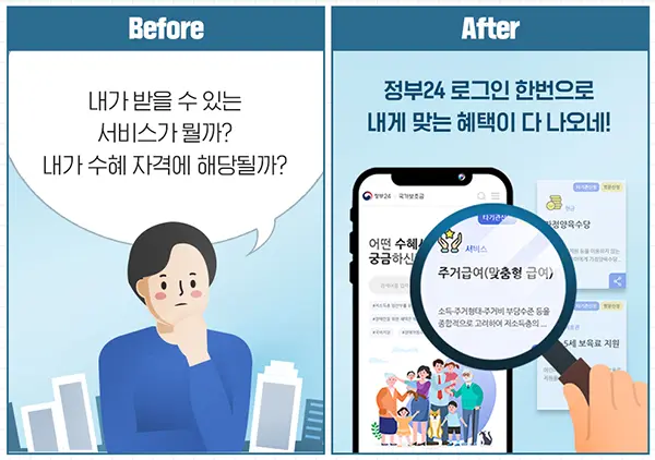 내가 받을 수 있는 국가보조금, 정부24에서 지금  확인하고 수령하자